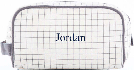 Personalized Iconic Natural Travel Kit Bag